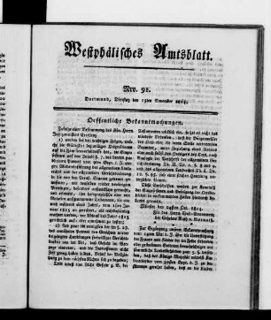 Westphälisches Amtsblatt