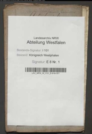 Kapitalienvermögen des Oberamts Dringenberg