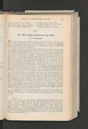 Der Rote=Kliff=Leuchtturm auf Sylt.