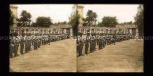 Truppe der Feuerwehr am Dolmabahçe-Palast, Konstantinopel