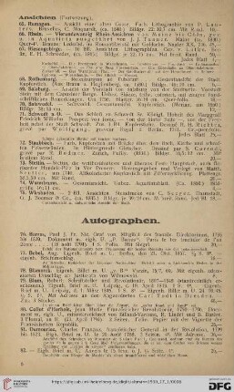 Autographen (Nr. 76-93)