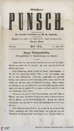 Nro. 25 u. 26 (15. Juni 1851)
