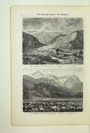 Das Wettersteingebirge und Partenkirchen. Zugspitze