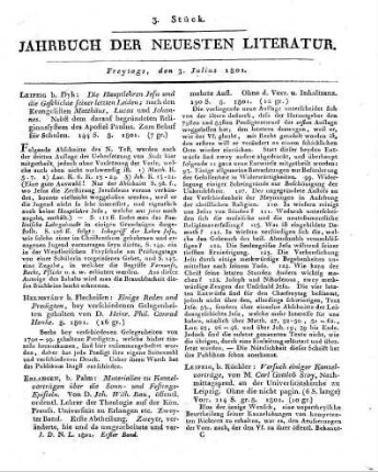 Helmstädt b. Fleckeisen: Einige Reden und Predigten, bey verschiedenen Gelegenheiten gehalten von D. Heinr. Phil. Conrad Henke. 8. 1801.