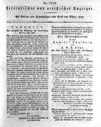 Literarischer und artistischer Anzeiger, No. XLVI.