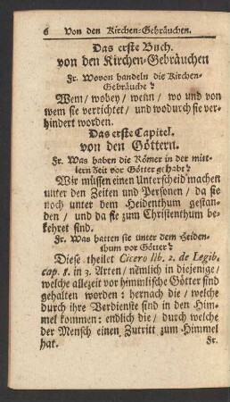 Das erste Buch. von den Kirchen-Gebräuchen