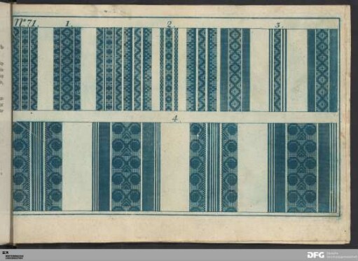 [Muster no. 71. bis no. 74.]