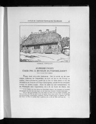 Anmerkungen über Ph. O. Runges Elternbildnis