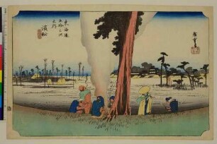 Hamamatsu: Bild der Winterkälte. Serie: 53 Stationen des Ostmeerweges, die Hiroshige 1832 selbst abschritt