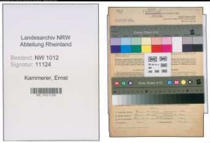Entnazifizierung Ernst Kammerer , geb. 07.02.1903 (Optiker)