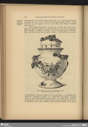 Potpourri-Vase von Fayence