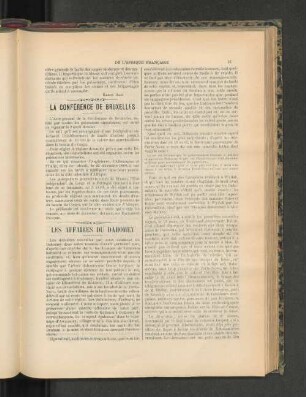 Les Affaires Du Dahomey.