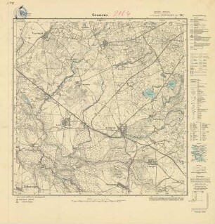 2164 (alte Nr.: 781) Gramenz, Meßtischblatt (4cm - Karte)