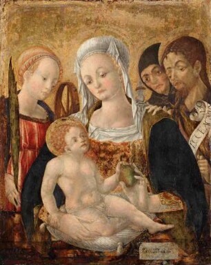 Maria mit dem Kind und den Heiligen Katharina von Alexandrien, Klara und Johannes dem Täufer