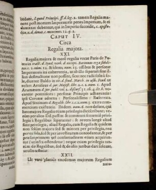 Caput IV. Circa Regalia majora.