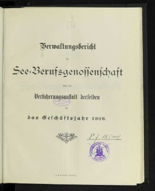 21.1908: Verwaltungsbericht : über d. Kalenderjahr ...