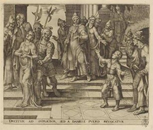 Daniel rettet Susanna, Blatt 3 aus der Folge "Die Geschichte Susannas"