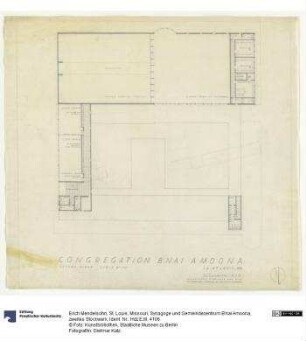 St. Louis, Missouri, Synagoge und Gemeindezentrum B'nai Amoona, zweites Stockwerk