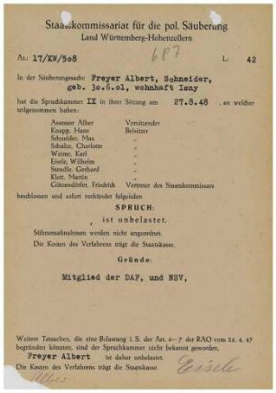 Freyer, Albert