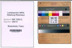 Entnazifizierung Franz Bosenbeck, geb. 14.10.1906 (Kaufmann)