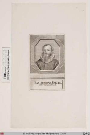 Bildnis Bartholomäus Brestel