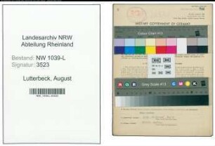 Entnazifizierung August Lutterbeck , geb. 02.12.1913 (Vermessungstechniker)
