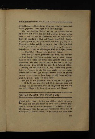 Fünftes Kapitel: Der Dinge Hang