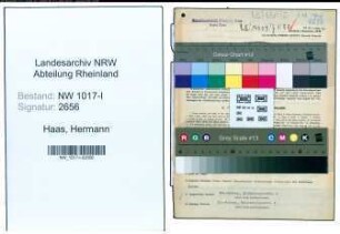 Entnazifizierung Hermann Haas , geb. 08.05.1881 (Kommanditist)