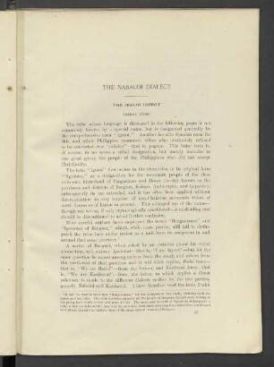 The Nabaloi Dialect [Part II]