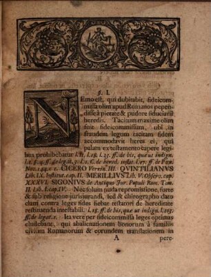 Dissertatio Juris Feudalis De Fideicommisso Perpetuo Familiæ In Feudo