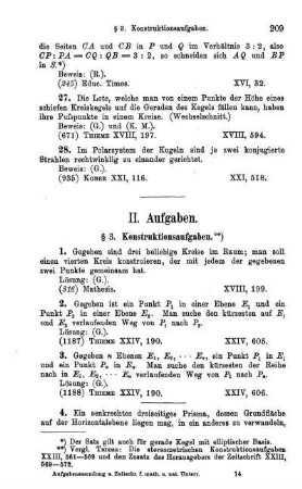 II. Aufgaben.