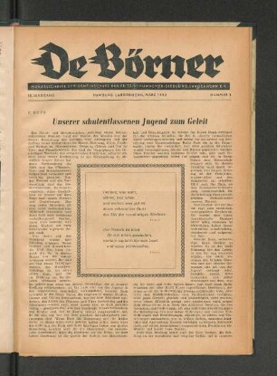 18. Jahrgang, Hamburg-Langenhorn, März 1953, Nummer 3
