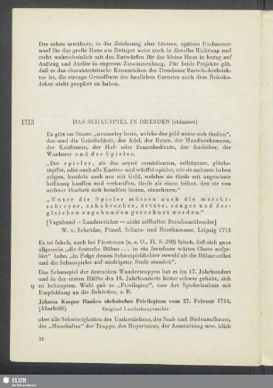 Das Schauspiel In Dresden (skizziert)