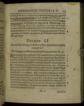Decisio LI. - Decisio Ultima.