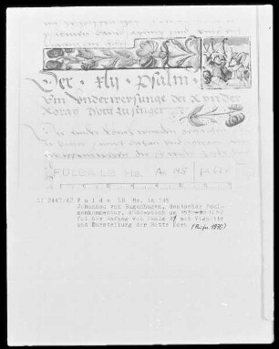 Johannes Bugenhagen, Psalmenkommentar — Die Rotte Kora, Folio 62verso
