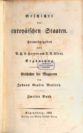 Geschichte der Magyaren, 2