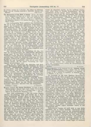 313 [Rezension] White, Hugh G. Evelyn, The Monasteries of the Wadi’n Natrûn. Part II