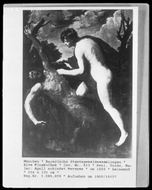 Apoll schindet Marsyas