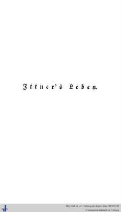 Ittners Leben