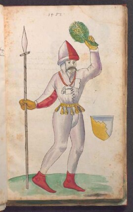 Schembartläufer mit Wappen, 1457