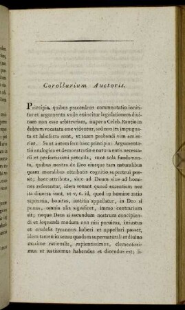 Corollarium Auctoris.