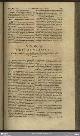 Vindiciae Epistolae S. Pauli Ad Titum