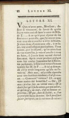Lettre XI. - Lettre XII.