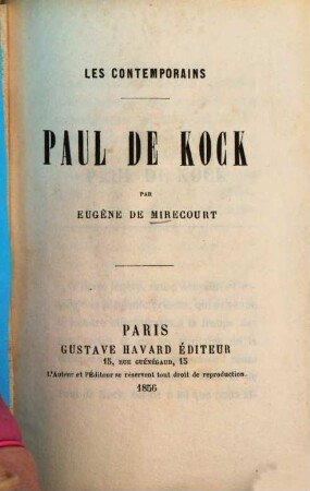 Paul de Kock