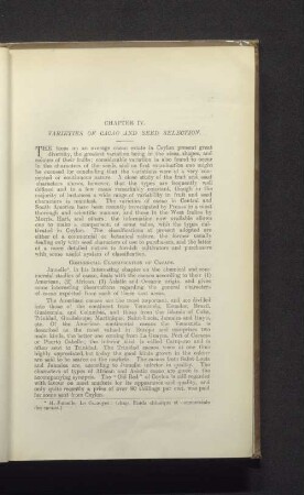 Chapter IV. Varieties of cacao and seed selection.