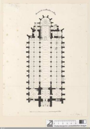 Grundriß vom Münster in Ulm