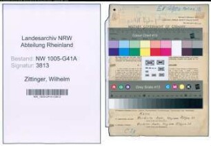 Entnazifizierung Wilhelm Zittinger , geb. 27.08.1902 (Bahnschutzpolizei)