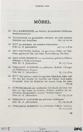 Möbel (Nr. 84-119)