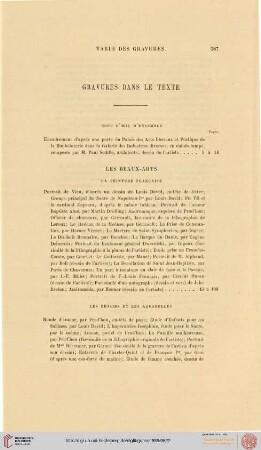 Gravures dans le texte