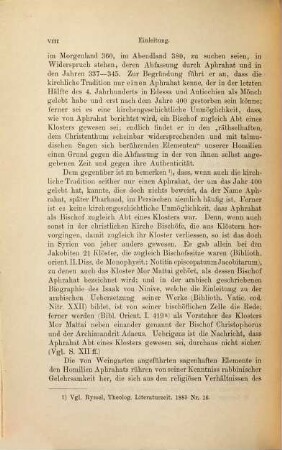 Aphrahat's, des persischen Weisen, Homilien